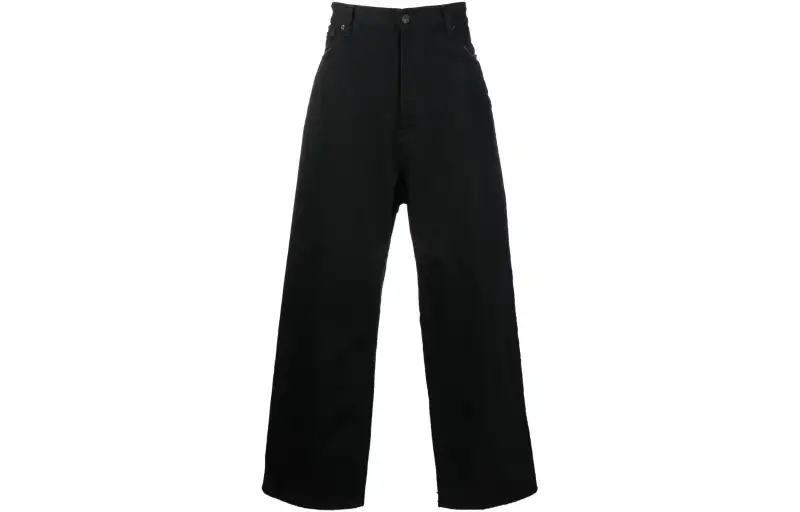 Balenciaga Jeans Men's Black Moderate Wide Leg Pants