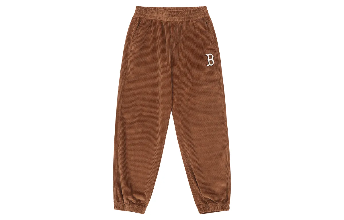 MLB Boston Red Sox Casual Pants Unisex Brown Moderate Cuffed Pants