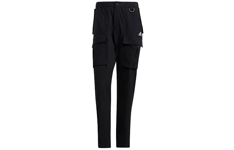Adidas Knitted Sweatpants Men's Black Moderate Cargo Pants