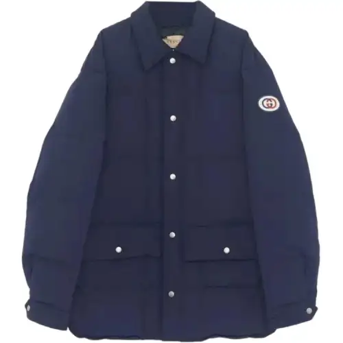 GUCCI Jackets & Coats Men's Blue