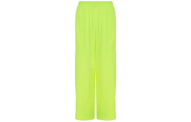 Balenciaga Casual Pants Men's Fluorescent Yellow