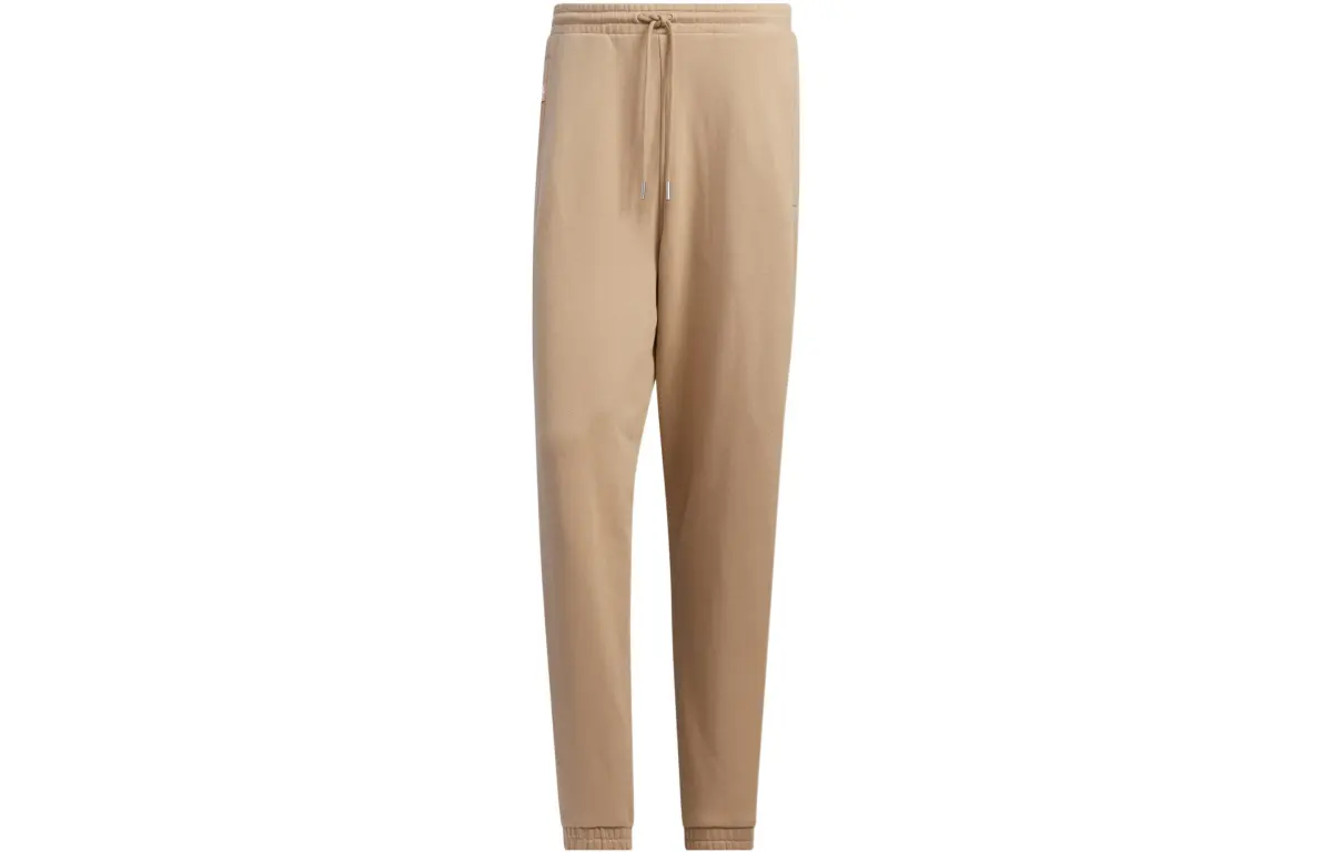 Adidas Originals Essential Knitted Sweatpants Men's Apricot Moderate Cuffed Pants