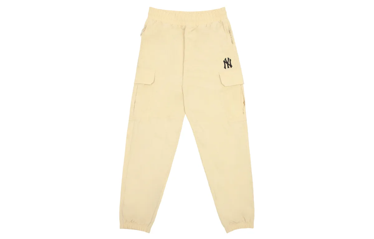 MLB New York Yankees Knitted Sweatpants Unisex Beige