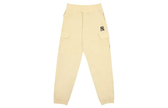 MLB New York Yankees Knitted Sweatpants Unisex Beige