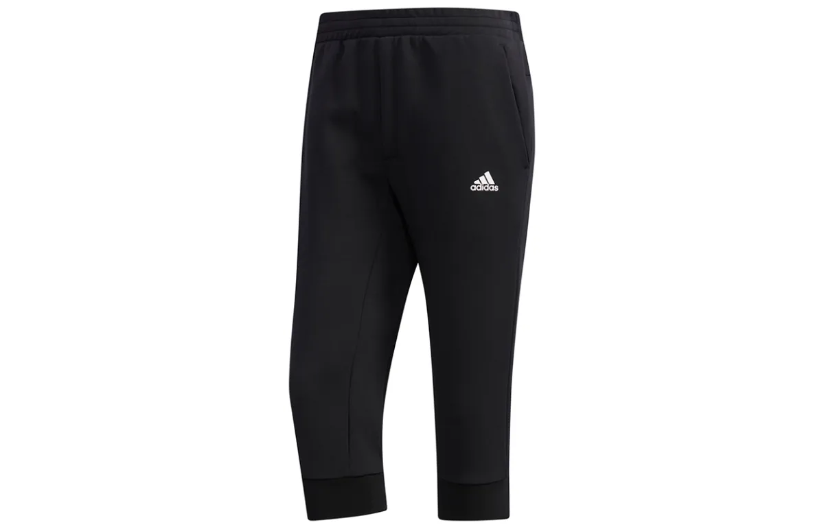 Adidas Casual Pants Men's Black Moderate Cuffed Pants