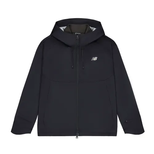 New Balance Jackets Men's Black Hooded Moderate Other