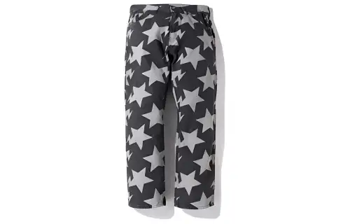 Bape Sta Pattern Loose Fit Denim Pants