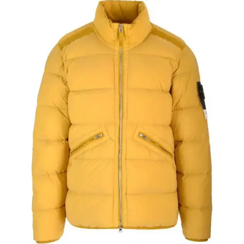 STONE ISLAND High Neck Zip Up Coat