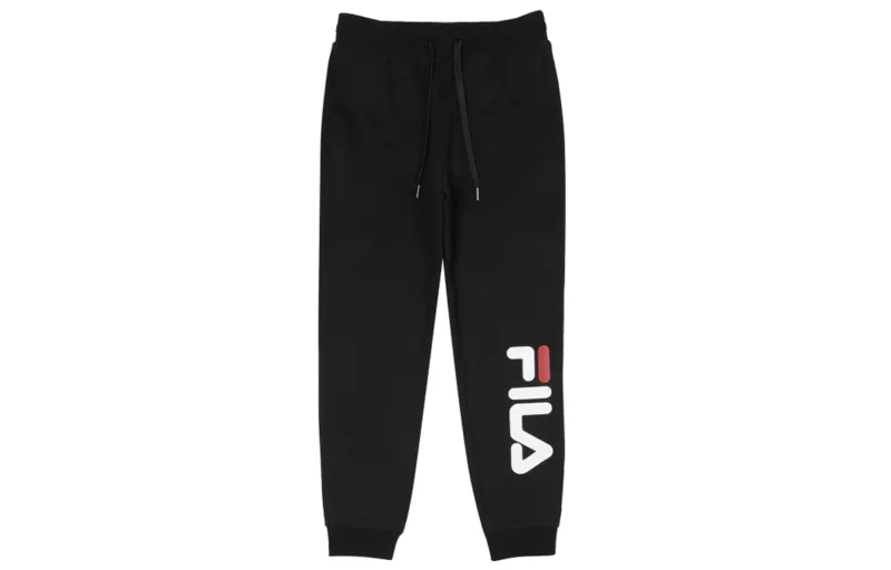 FILA Heritage Collection Running Pants Men's Black Moderate Cuffed Pants