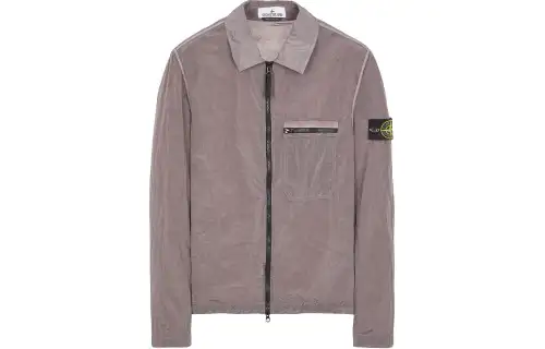 STONE ISLAND SS24 Jackets & Coats Men's Silver Gray