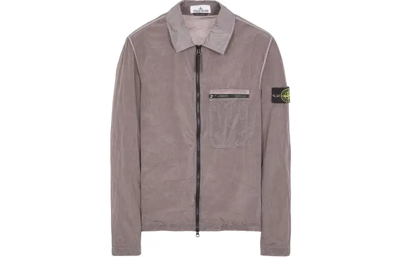 STONE ISLAND SS24 Jackets & Coats Men's Silver Gray