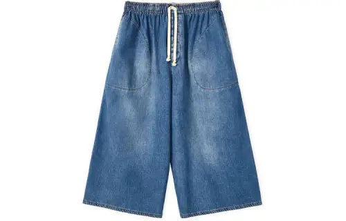 LOEWE Jeans Men's Denim Blue Moderate Wide Leg Pants