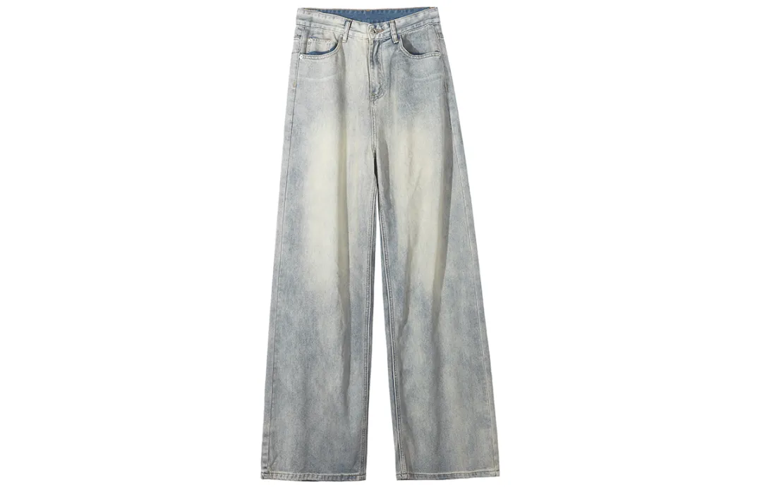 BEETLE TOWN Jeans Unisex Moderate Wide Leg Pants