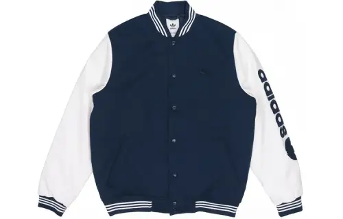 Adidas Originals Varsity Bomber Puffer Jacket Japan Version Men's Blue