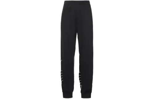 Adidas Originals Knitted Sweatpants Men's Black Moderate Cuffed Pants