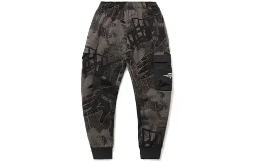 Li Ning BADFIVE Knitted Sweatpants Men's Black Camouflage Moderate Harem Pants