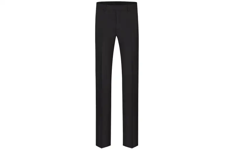 DIOR Quarterly New Products Casual Pants Men's Black Moderate Straight Fit Pants