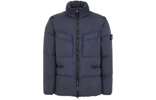 STONE ISLAND Down Jacket Unisex Dark Blue