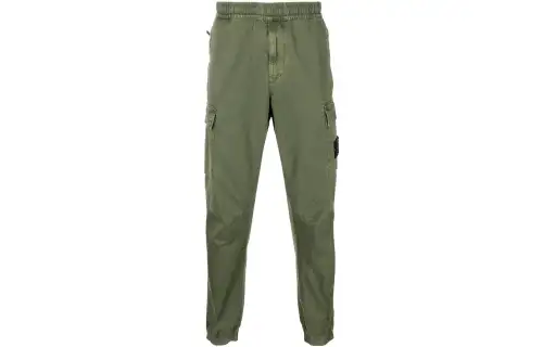 STONE ISLAND Logo Patch Cargo Pants