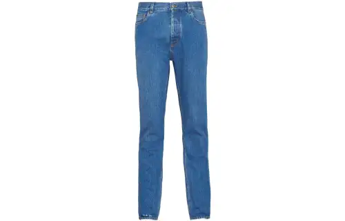 PRADA Jeans Men's Blue Moderate Slim Fit Pants