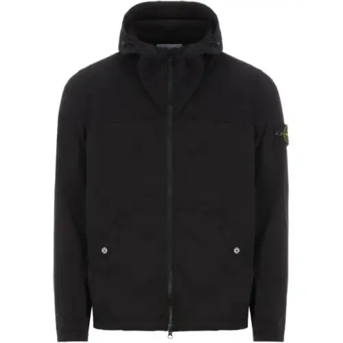 STONE ISLAND Zip-Up Hooded Overshirt