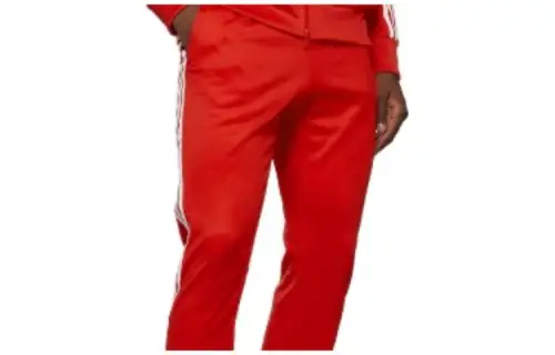 Adidas Originals SST Knitted Sweatpants Men's Red Moderate Cuffed Pants