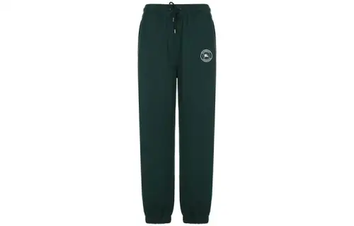 Burberry War Horse Logo Embroidery Fleece Lined Elastic Cuff Knitted Sweatpants Men's Jasper