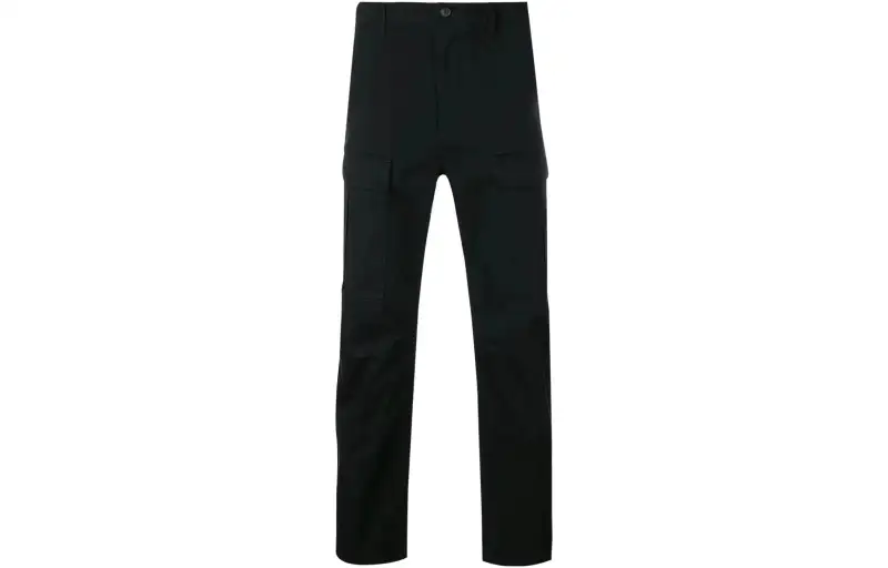 Balenciaga Cropped Slim Fit Cotton Twill Cargo Trousers