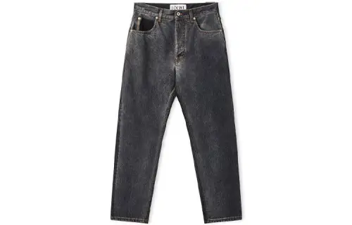 LOEWE Jeans Men's Black Moderate Straight Fit Pants