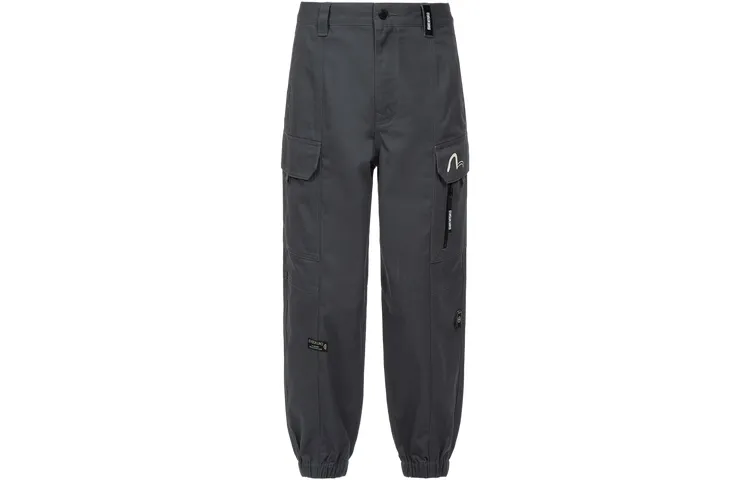EVISU Cargo Pants Men's Dark Gray Moderate