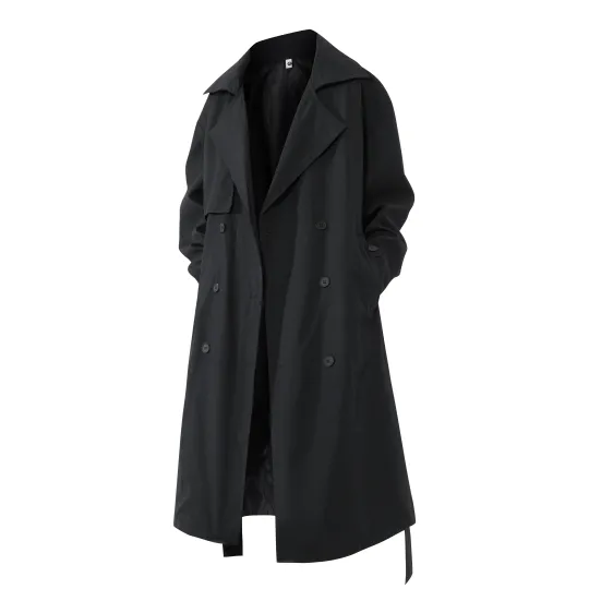 LOOX! Trench Coats Unisex Lapel Moderate Soft Shell