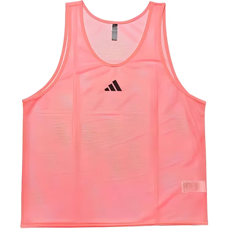 Adidas Tank Tops Men's Pink Crew Neck Thin Straight Fit
