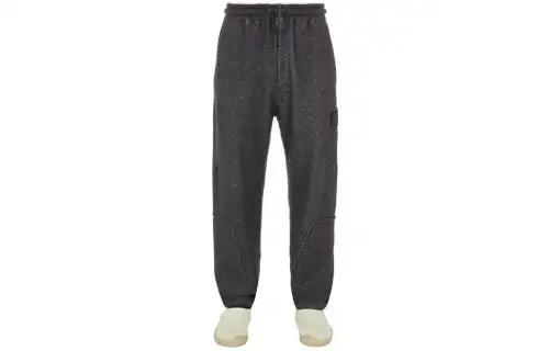 STONE ISLAND Shadow Project Knitted Sweatpants Men's Black Moderate Cuffed Pants