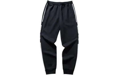 Anta Comprehensive Training Collection Sports Lifestyle Collection Knitted Sweatpants Men's Black