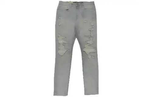 Jordan Jeans Men's Light Gray Moderate Straight Fit Pants