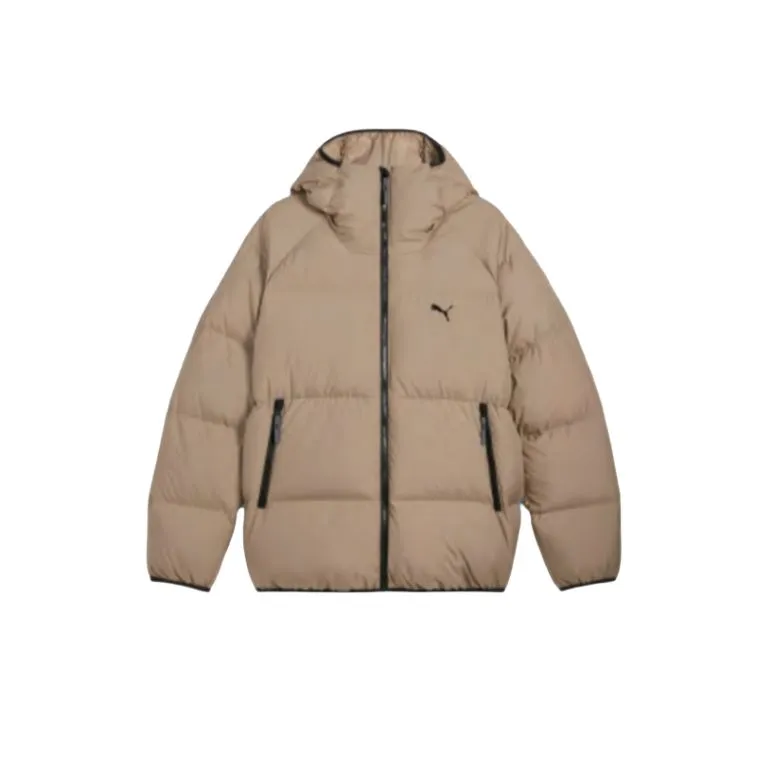 PUMA Men's Lifestyle Collection, Women's Basic Collection Down Jacket Unisex Oak Tree Brown