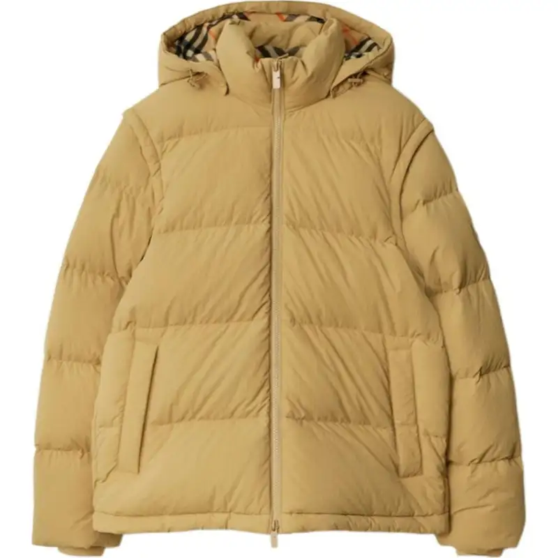 Burberry logo-patch puffer jacket