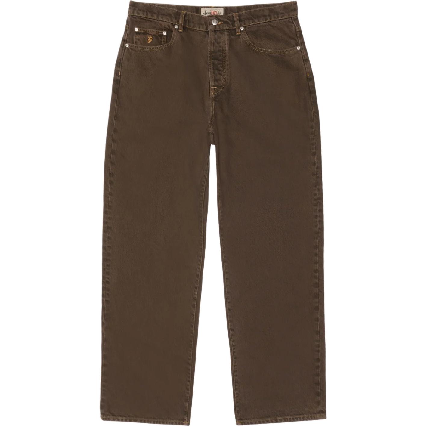 Stussy SS25 BIG OL' JEAN DENIM waist logo patch five-pocket jeans, same style for men and women