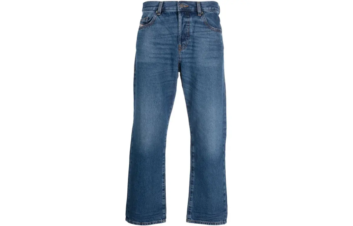 DIESEL Jeans Men's Blue Moderate Straight Fit Pants