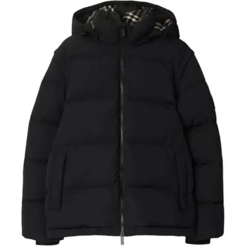 Burberry detachable-sleeve padded jacket