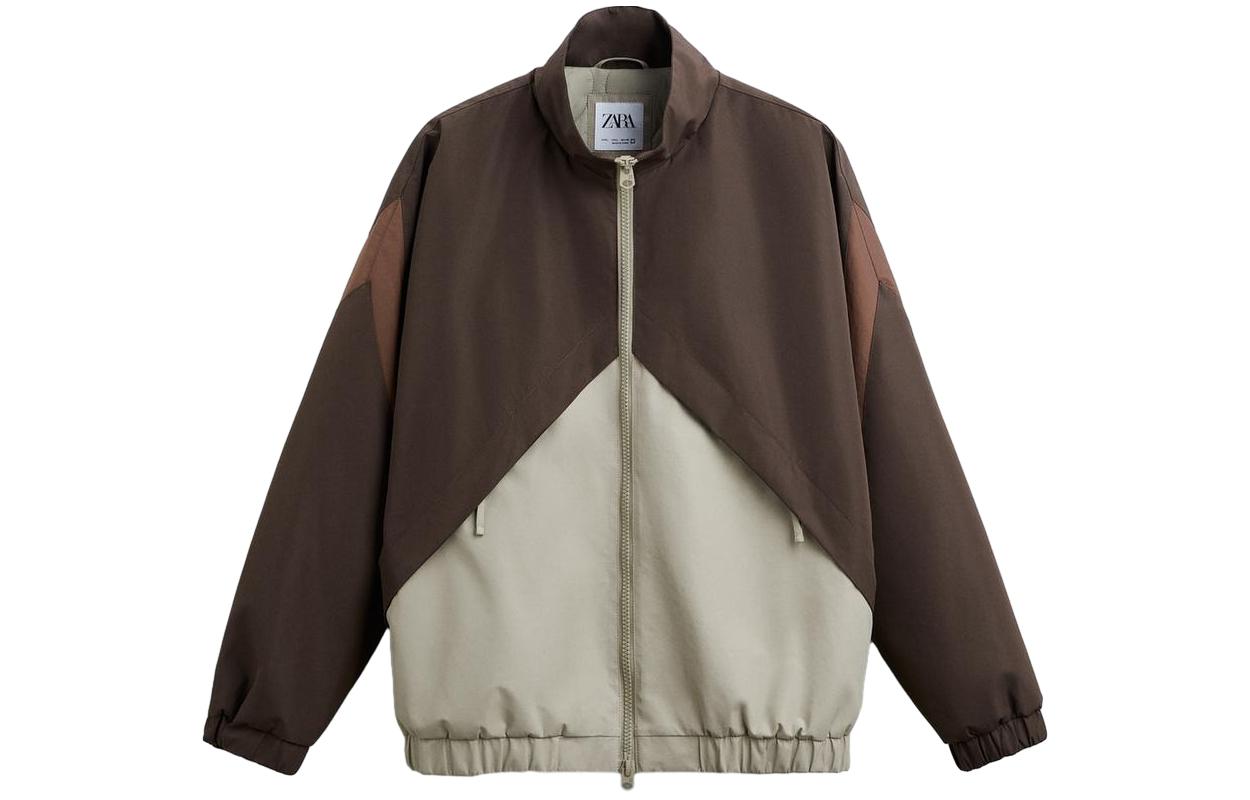 ZARA Jackets Men's Brown Stand Collar Thickened Other