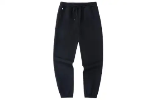 ANTA Life Collection Knitted Sweatpants Men's Black Moderate Cuffed Pants
