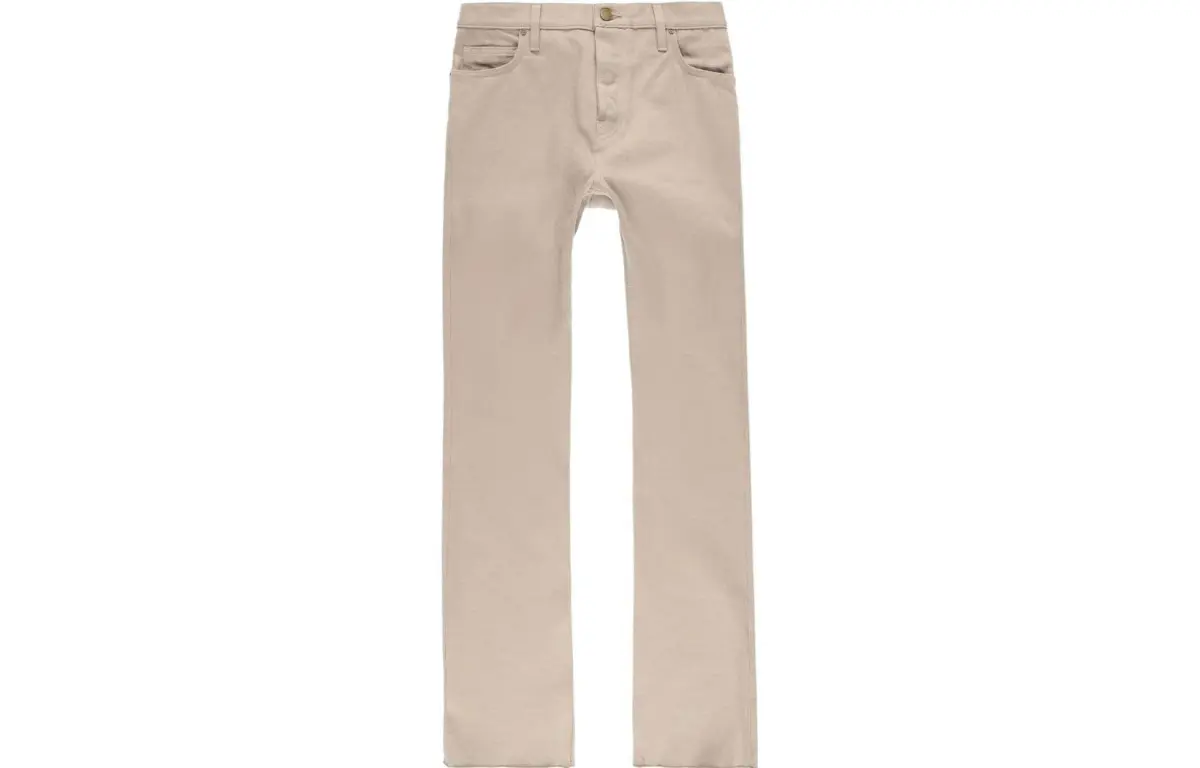 Fear Of God Jeans Men's Beige Moderate Straight Fit Pants