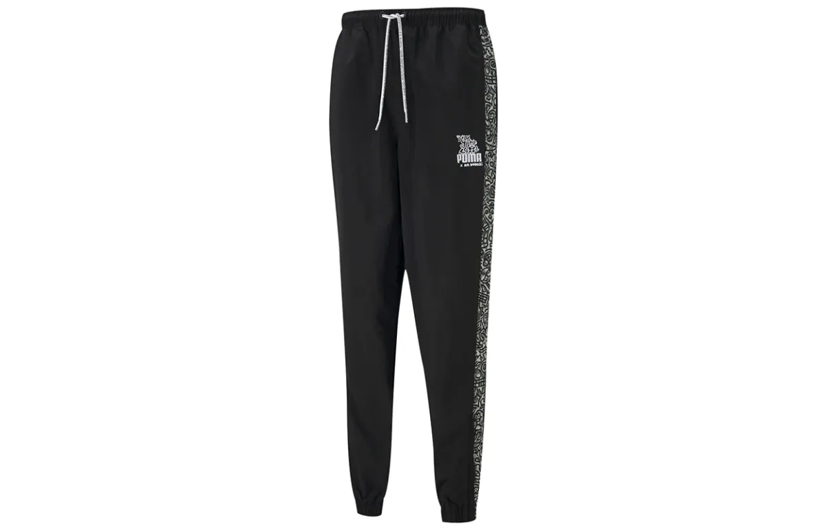 PUMA x Mr Doodle Knitted Sweatpants Men's Black