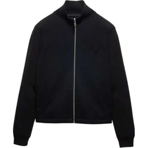 Prada Wool and cashmere zipper cardigan