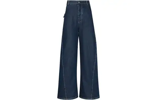 Bottega Veneta Jeans Men's Blue Moderate Wide Leg Pants