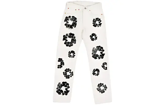 Denim Tears x Levi's wreath-print straight-leg jeans