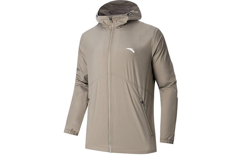 Anta Comprehensive Training Collection Sports Lifestyle Collection Trench Coat Men's Withered Wood Brown