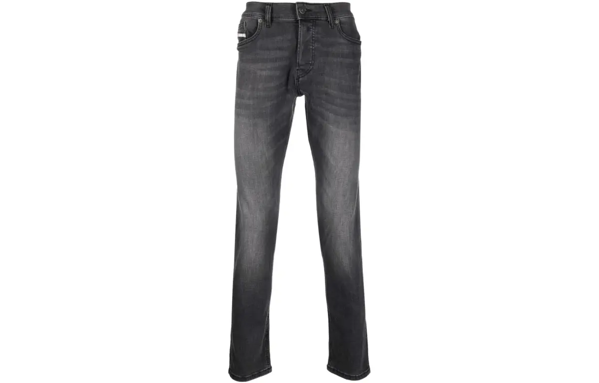 DIESEL Jeans Men's Gray Moderate Straight Fit Pants