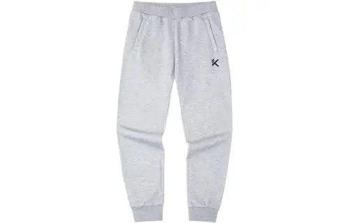 Anta Sports Life Collection Knitted Sweatpants Men's Gray Heather Gray